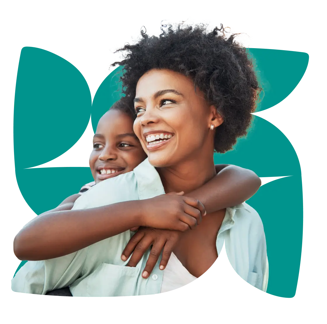 Mother holding child