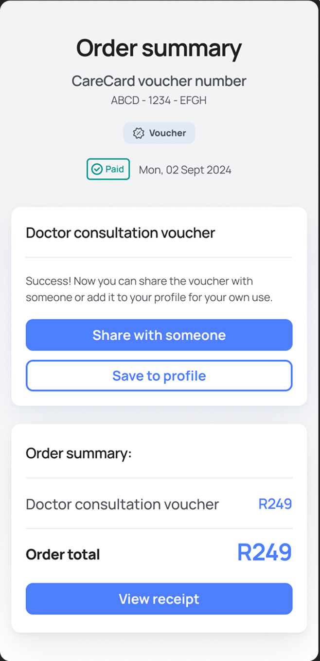 CareCard step 6