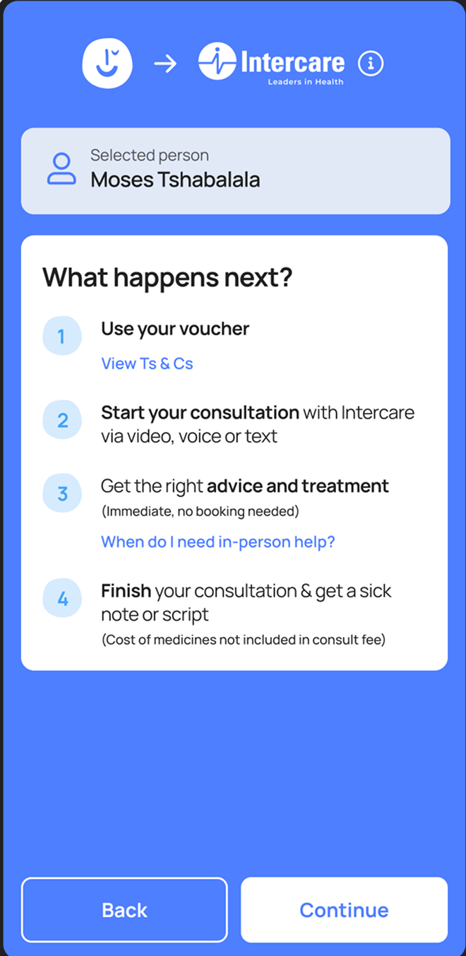 CareCard redeem step 4